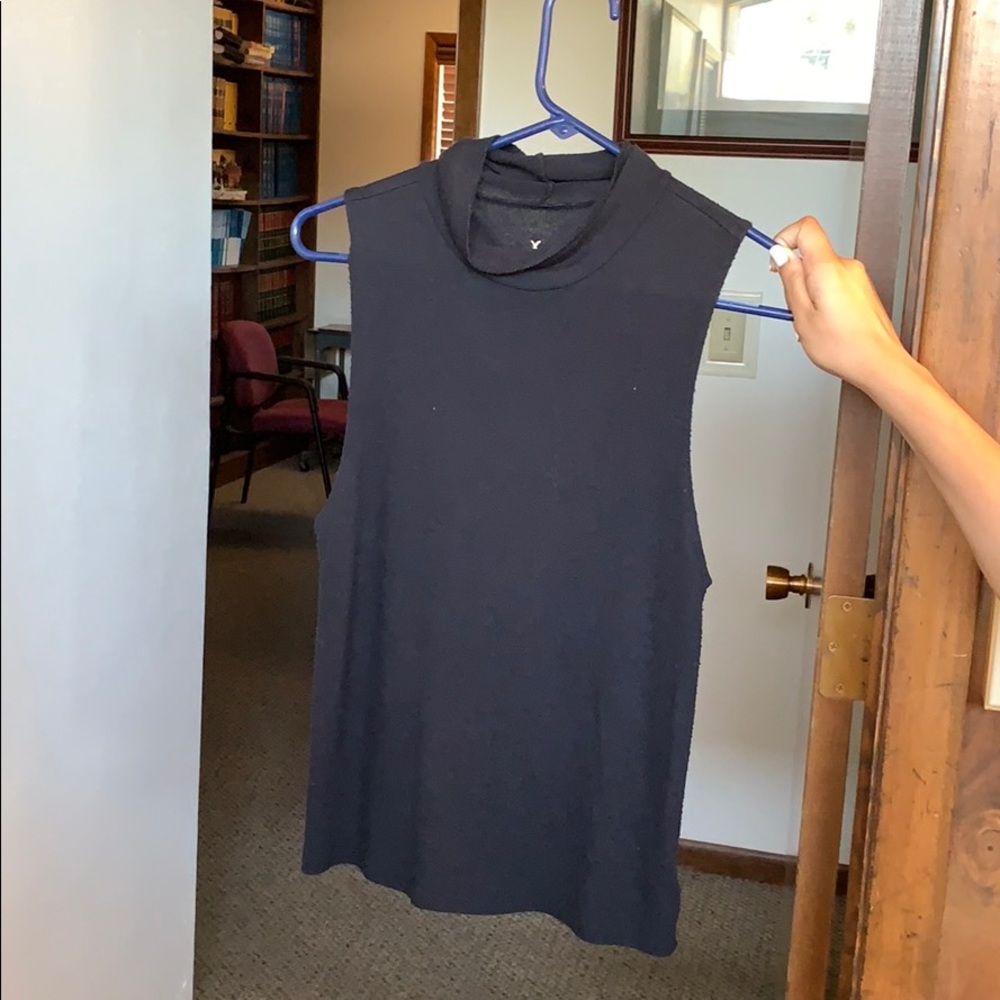 Turtle neck tank top sweater